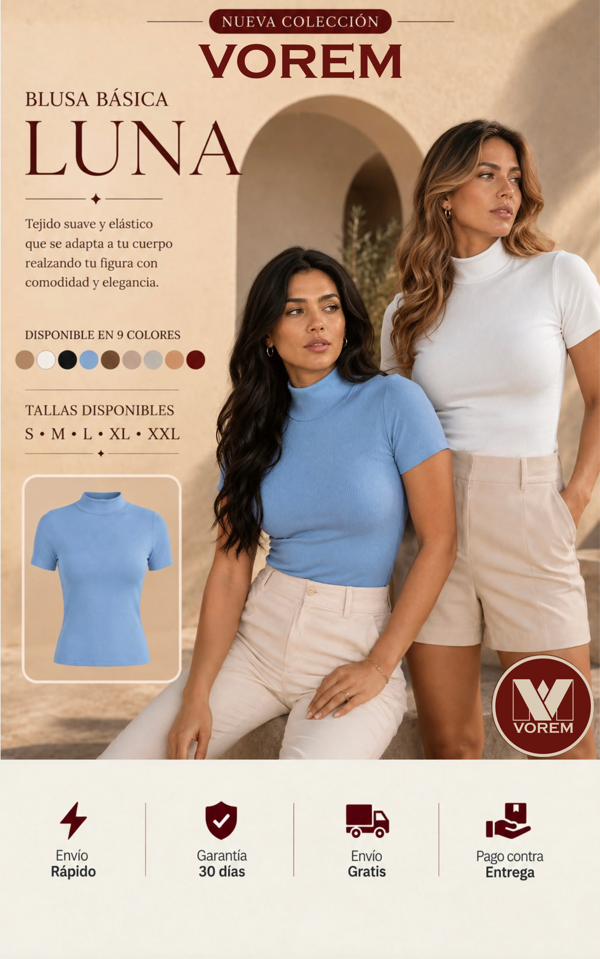 BLUSA BASICA LUNA