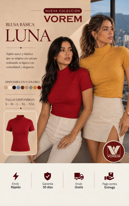 BLUSA BASICA LUNA