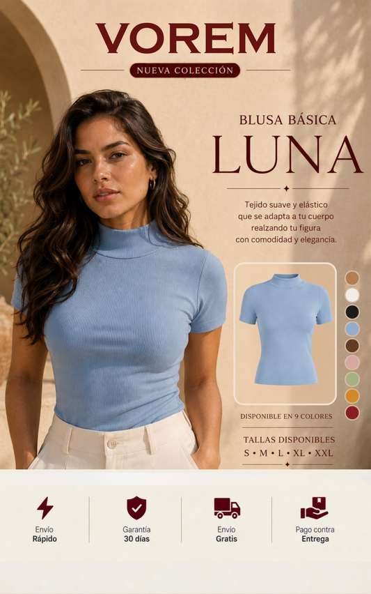 Blusa basica luna