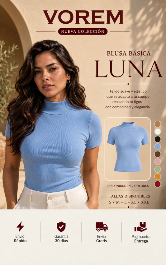 BLUSA BASICA LUNA