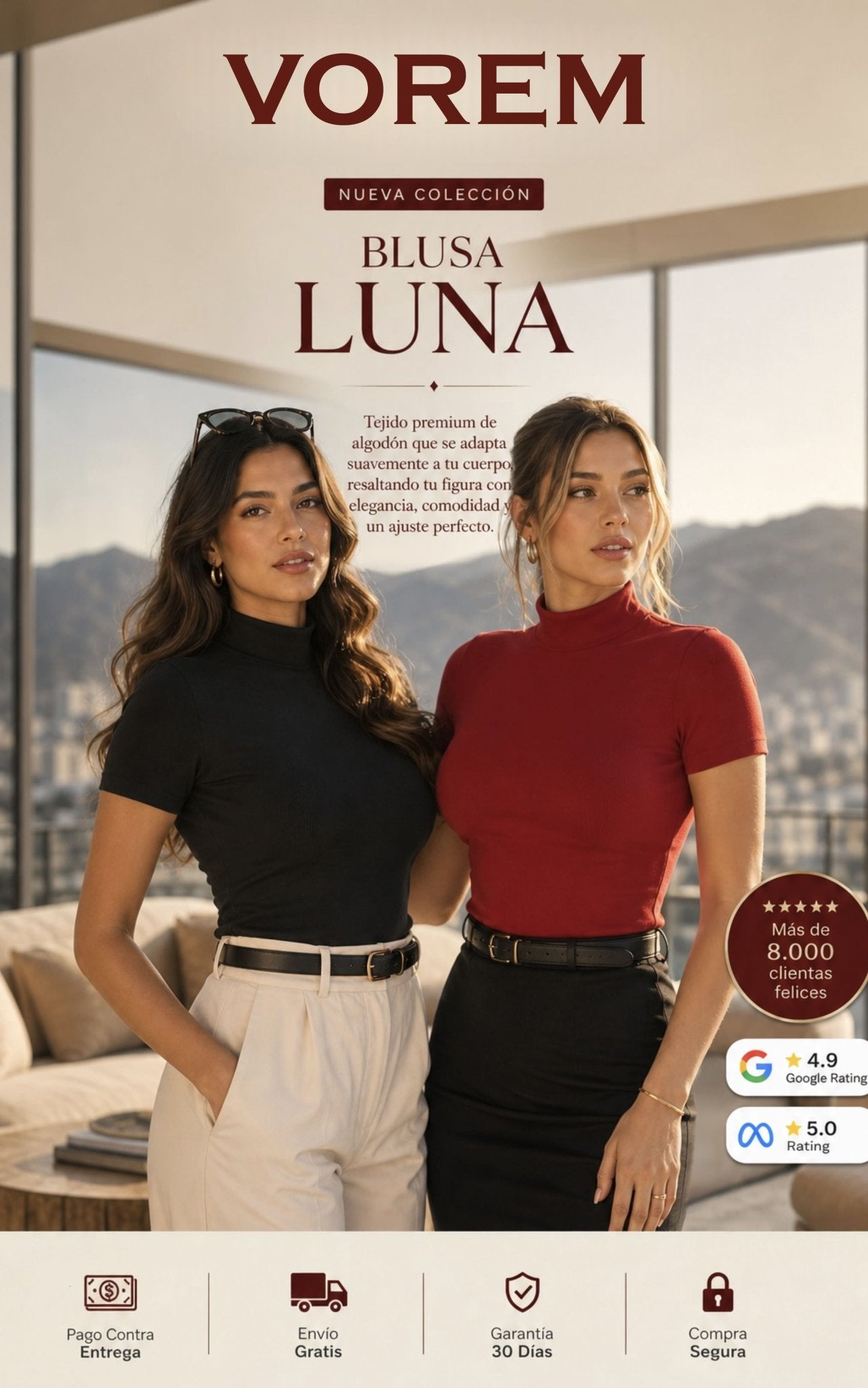 Blusa basica luna | VOREM Colombia