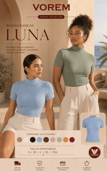 Blusa basica luna | VOREM Colombia