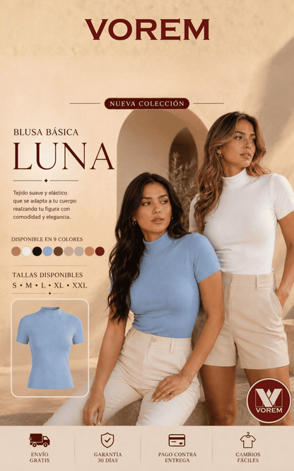 Blusa basica luna | VOREM Colombia