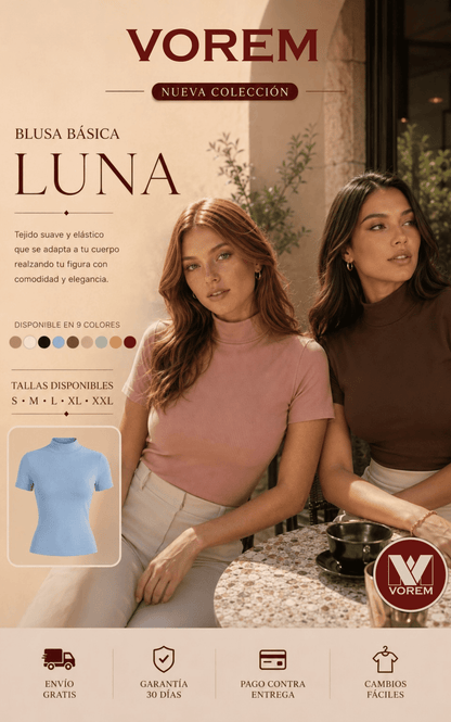 Blusa basica luna | VOREM Colombia
