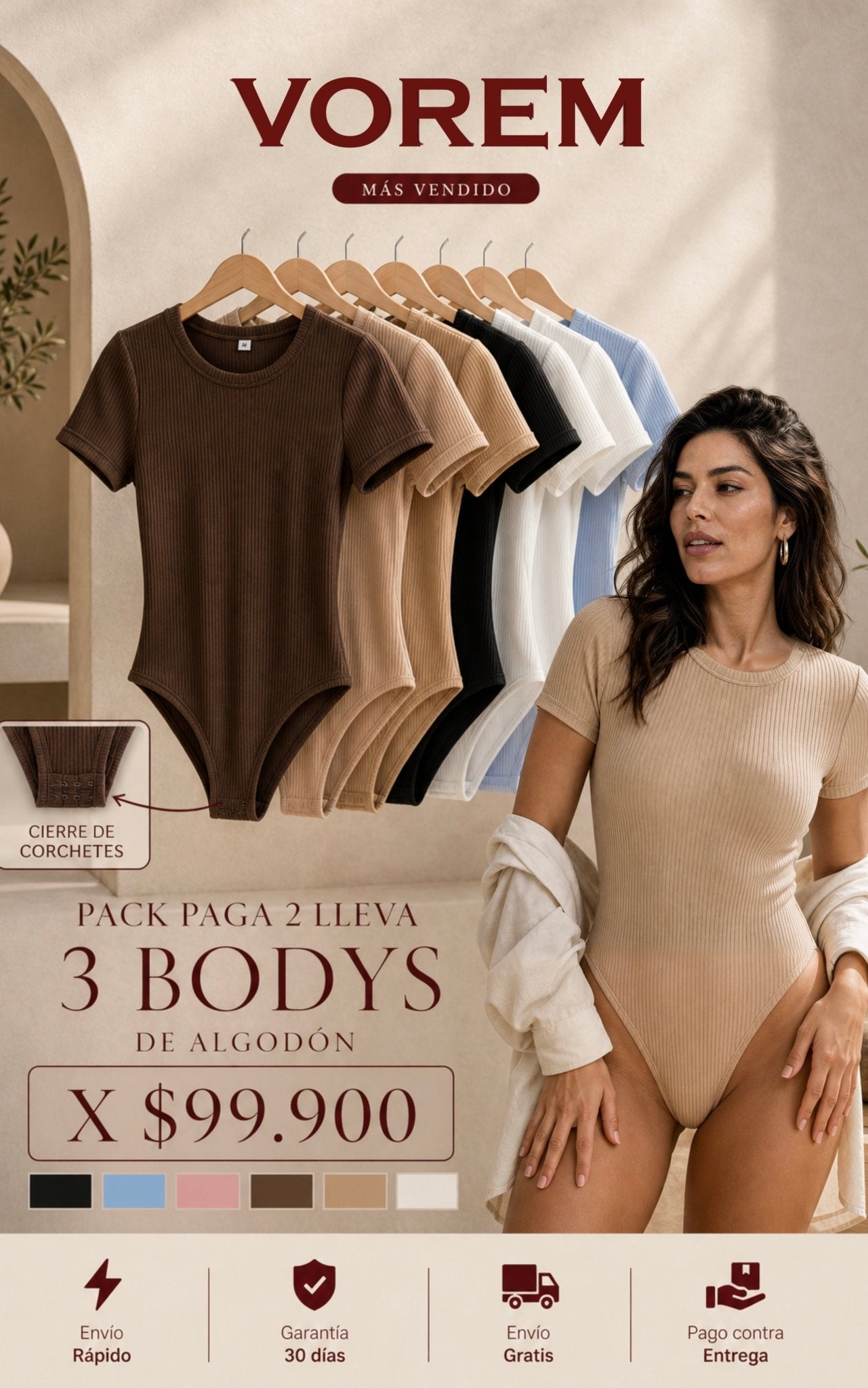 Body con manga | VOREM Colombia