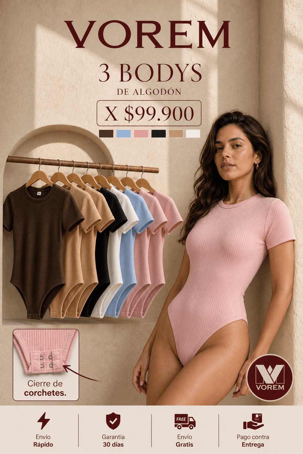 Body con manga | VOREM Colombia