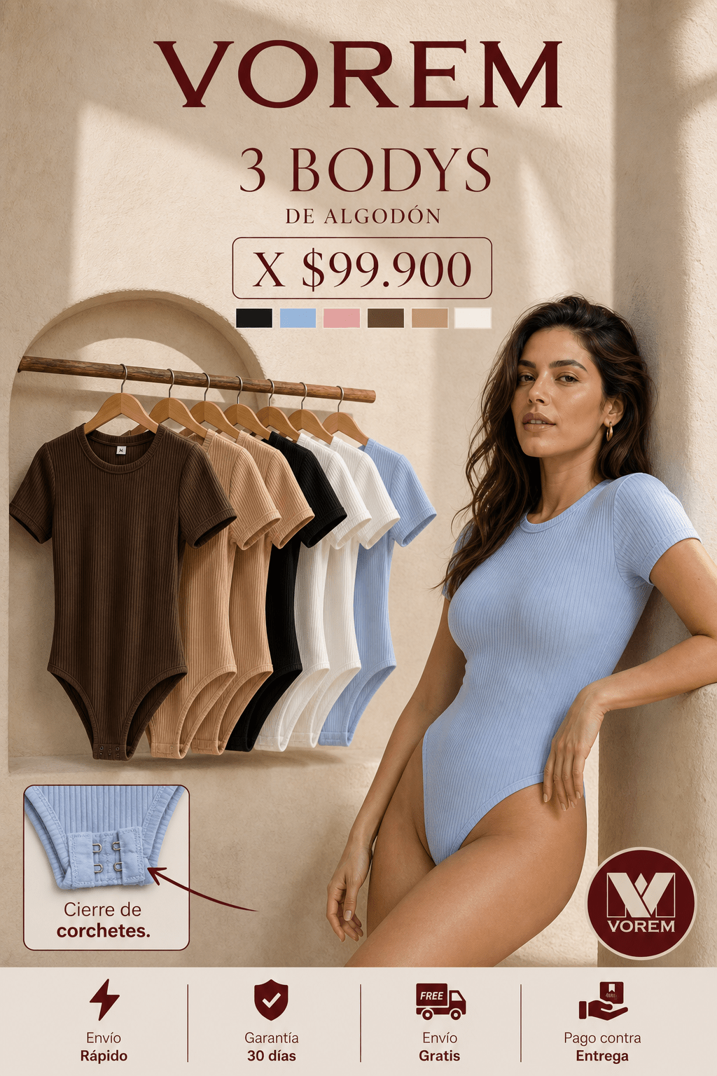 Body con manga | VOREM Colombia
