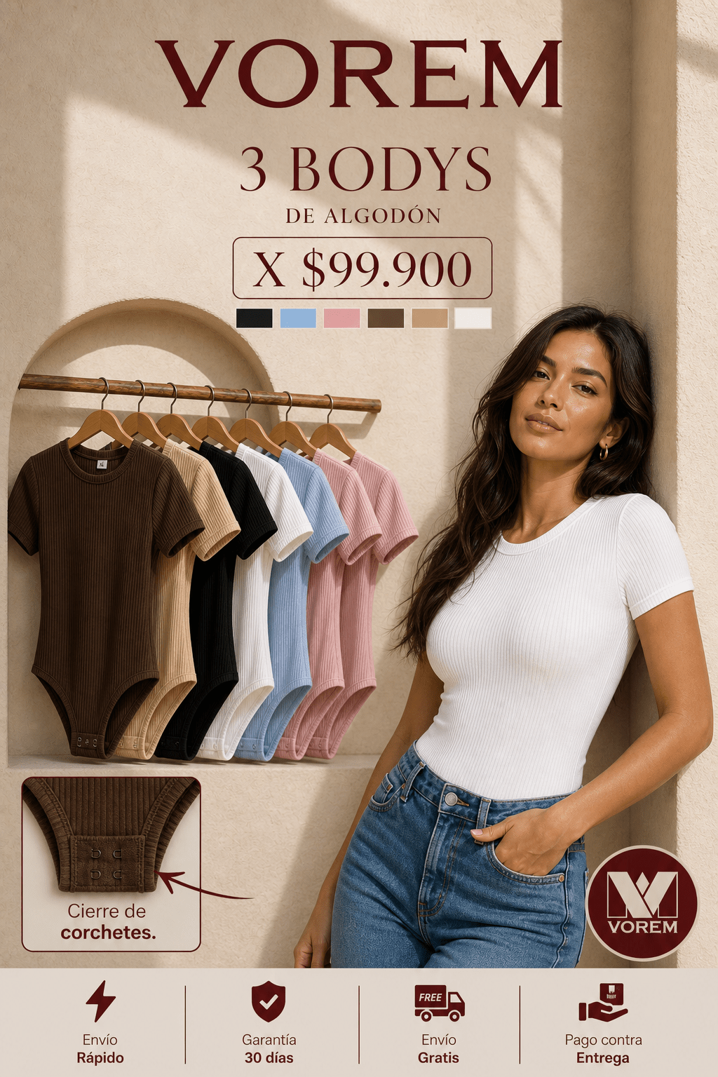 Body con manga | VOREM Colombia