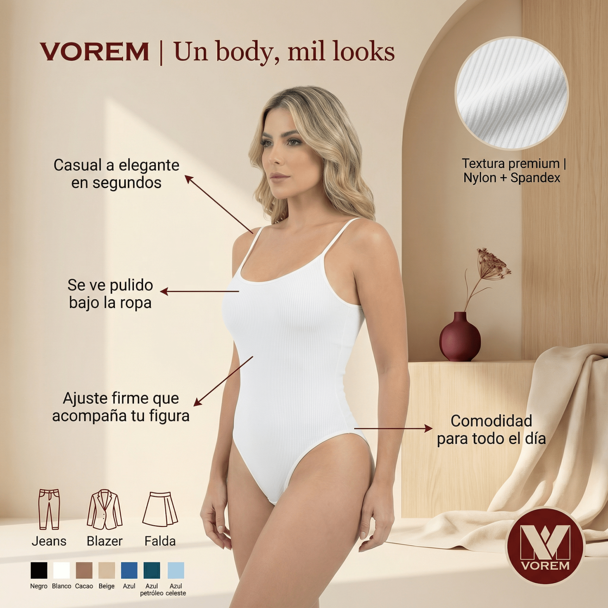 Body Premium de Tiras VOREM | VOREM Colombia