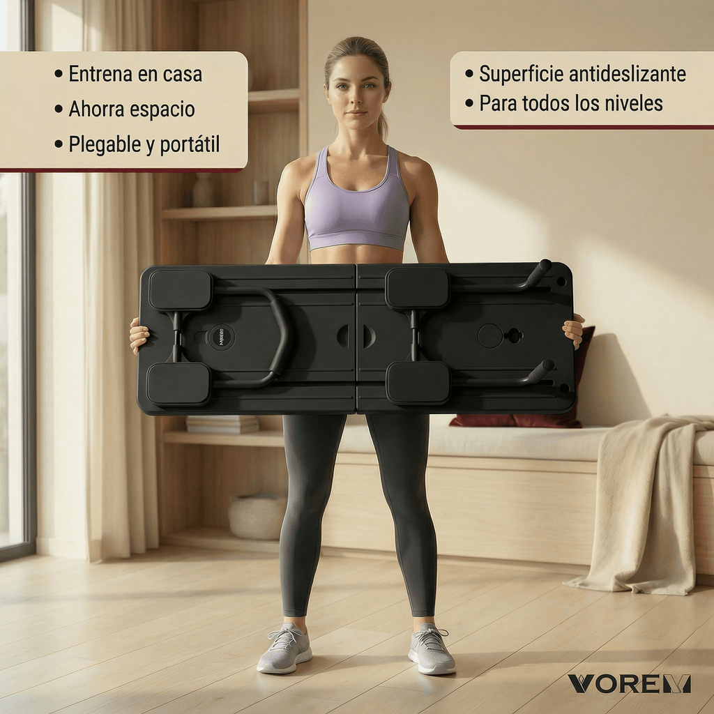 Tabla de pilates multifuncional portátil para entrenamiento en casa