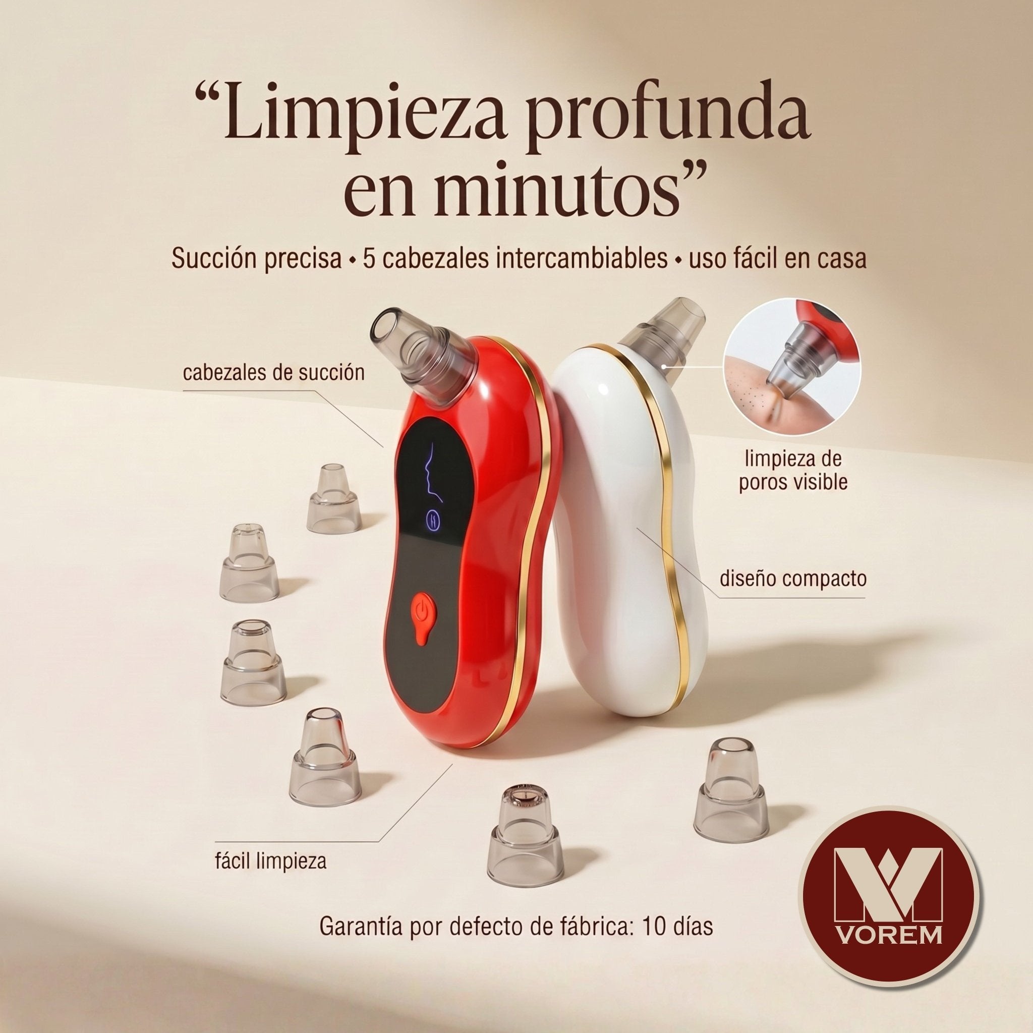 Dispositivo Facial para Puntos Negros | VOREM Colombia
