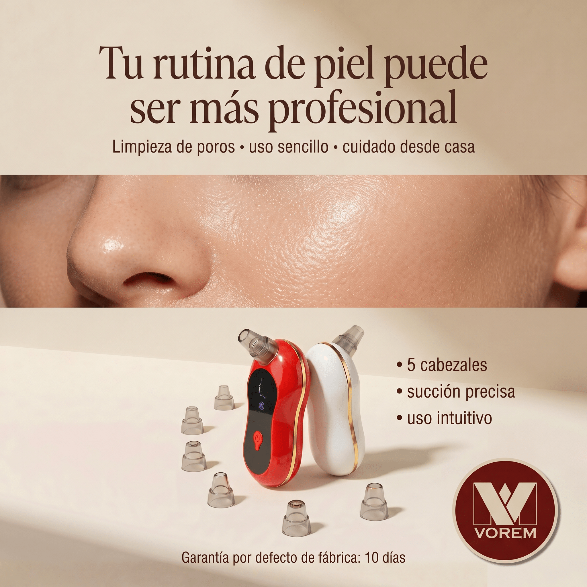 Limpieza Facial Profunda Removedor de Puntos Negros | VOREM